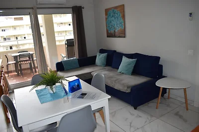 Apartment mit Blick auf den Strand und die...