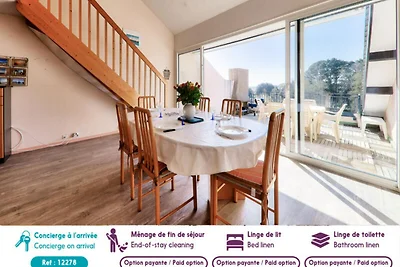 Apartment in Arzon mit Blick auf den Strand v...