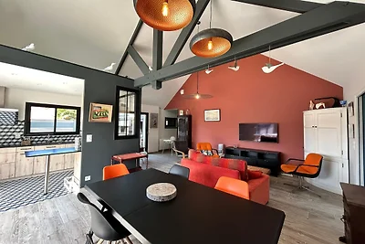 Gelijkvloers huis 200 m van het strand
