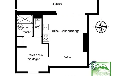 Wohnung in Les Campanules in der Nähe der...
