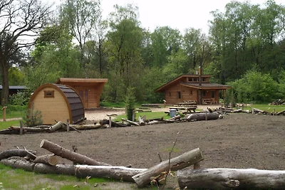 Knusse mobilhome bij Park De Veluwe