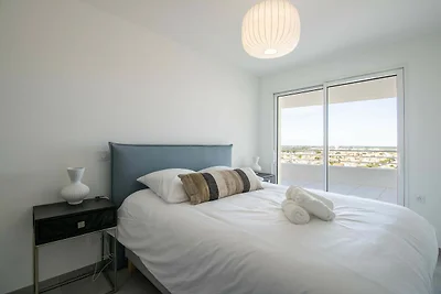 Moderne Maisonette mit Terrasse mit Meerblick