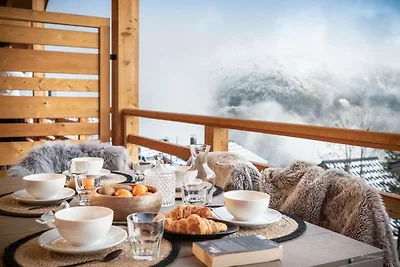 Familiendomizil mit Blick auf den Mont Blanc