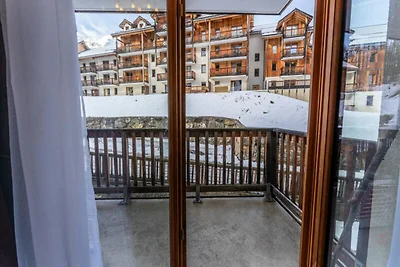 Appartement in Les Orres met verwarmd zwembad