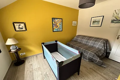 Gelijkvloers huis 200 m van het strand