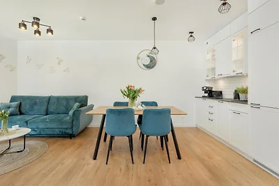 Strandapartment mit Innenpool und Sauna