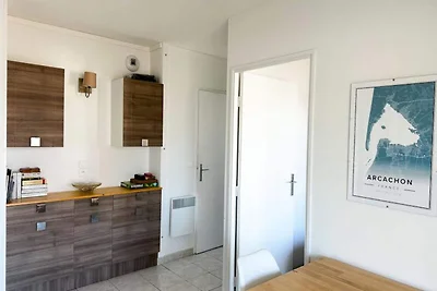 Appartement bij het strand van Eyrac met...