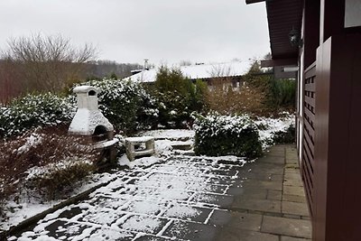 Vakantiehuis aan het Hennermeer met terras