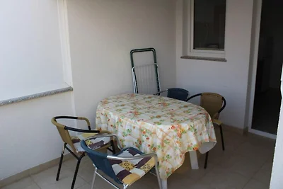 Appartement aan zee met terras voor 4...