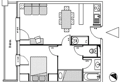 2 Zimmer für 6 Personen