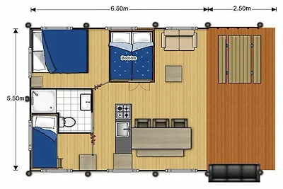 Schönes, geräumiges Safarizelt