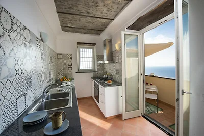 Villa a Praiano con vista sul mare di Capri