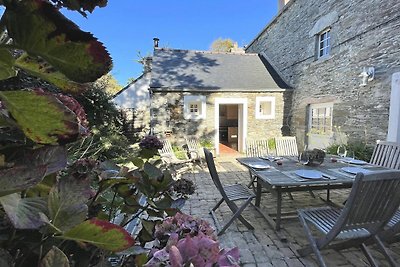 Bretons huis in Locquirec, nabij strand