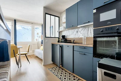 Apartment in La Mongie mit Zugang zu den...