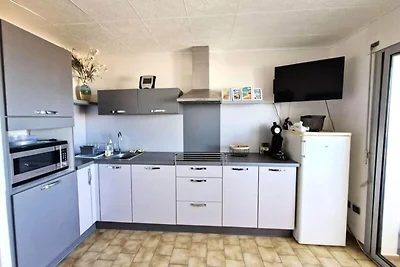 Ferienhaus mit Meerblick in Strandnähe