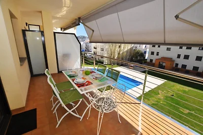Apartment in Roses mit Balkon und Poolblick