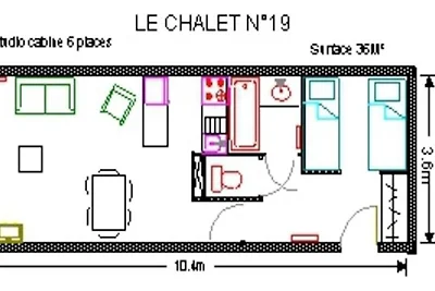 Studio für 6 Personen