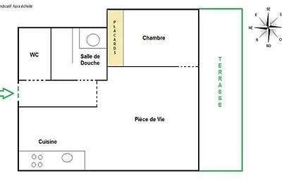 Apartment in Chavannes an den Skiliften
