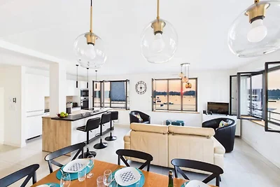 Ferienwohnung in Île-Tudy mit Meerblick