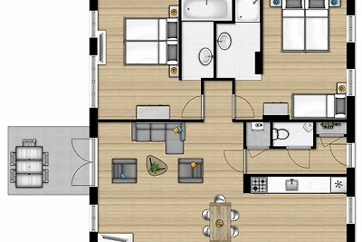Neu gestaltete Wohnung am Markermeer