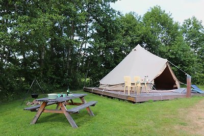 Bella tenda safari a Twijzel con terrazza