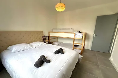Familiennest mit Terrasse in Strandnähe
