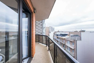 Appartement met twee terrassen en zeezicht