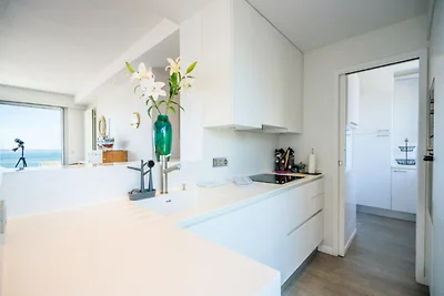 Geneviève auf dem Dach