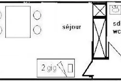 Estudio para 2 personas - LE FRANCE - PLAGNE...
