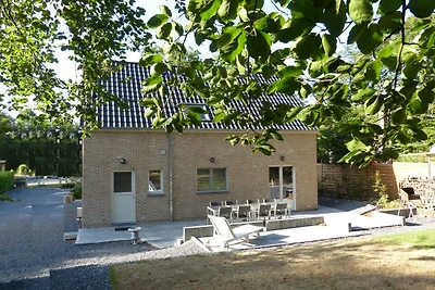 Nieuw huis aan de rand van een groot bos, gro...