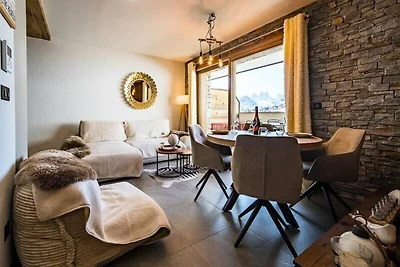 Appartamento sulla pista Marmotte con vasca...