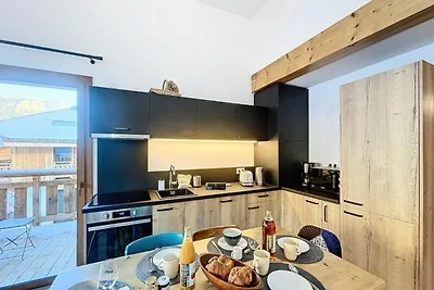 Apartment in Morzine mit Blick auf die Alpen