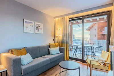 Apartment in Les Arcs mit Spa und Blick auf d...