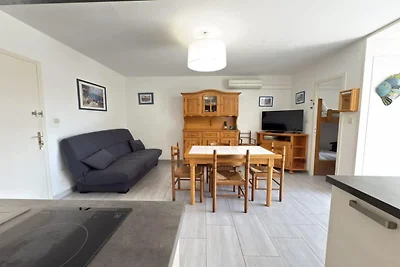 Appartement vlakbij het strand met terras
