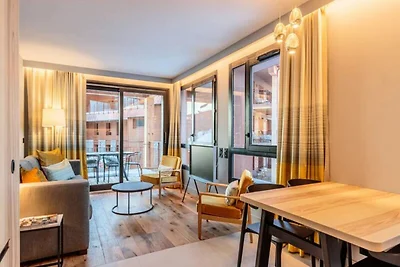 Apartment in Les Arcs mit Spa und Blick auf d...