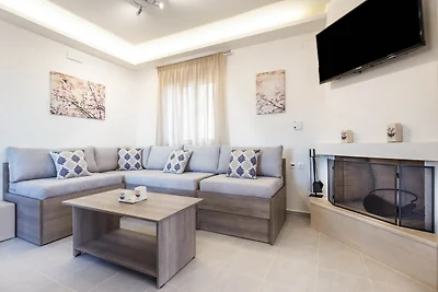 Villa a Triopetra con Piscina & Vista