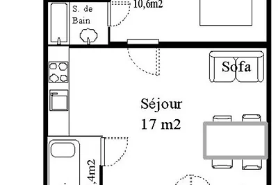 Apartment in Aussois in der Nähe des Skilifts