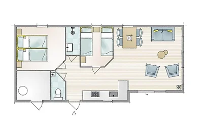 Chalet nell'areale delle dune di Texel