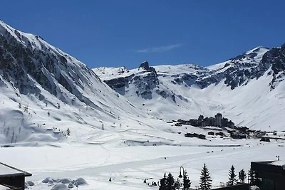Apartment in Tignes mit Seeblick