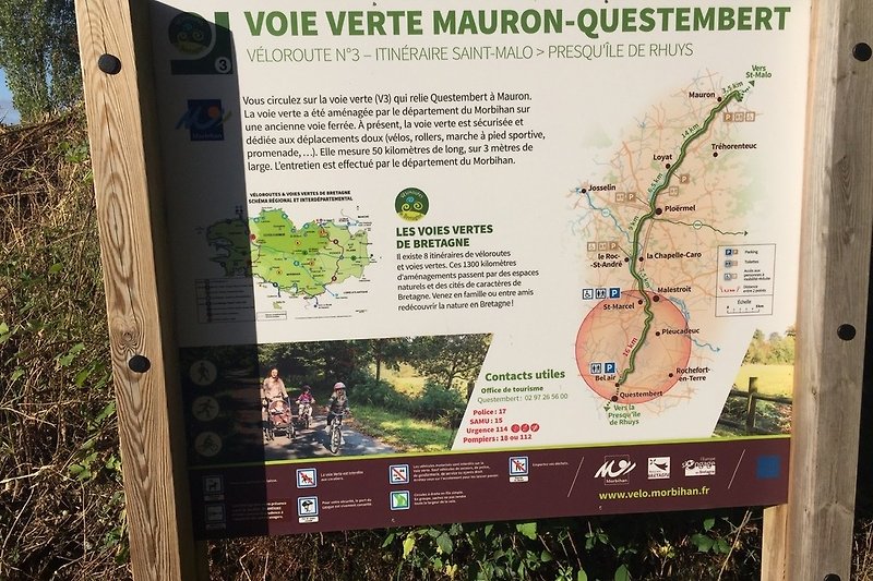 Voie Verte in Mauron 6 km
