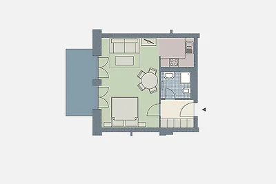 Kaiservillen Heringsdorf 1-Raum-Ferienwohnung...