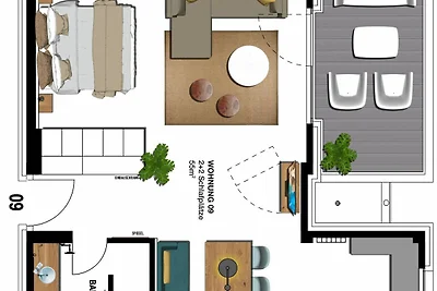 Kaiservillen Heringsdorf 1-Raum-Ferienwohnung...