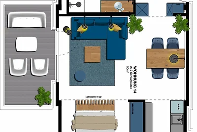Kaiservillen Heringsdorf 1-Raum-Ferienwohnung...