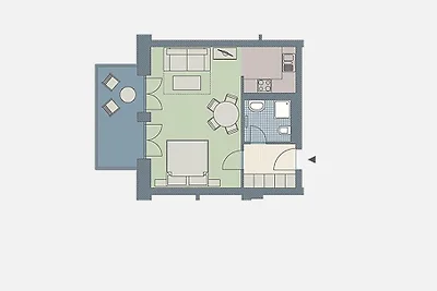 Kaiservillen Heringsdorf 1-Raum-Ferienwohnung...