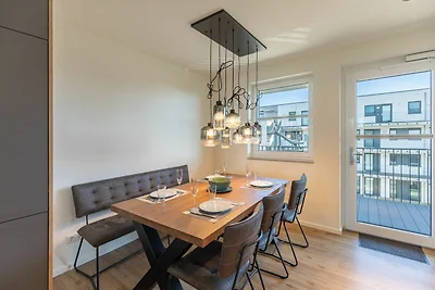 Apartmenthaus vor den Halligen Sandbank de...
