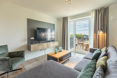 Apartmenthaus vor den Halligen Sandbank de...