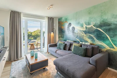 Apartmenthaus vor den Halligen Sandbank de...