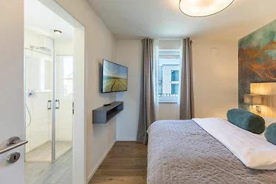 Apartmenthaus vor den Halligen Sandbank de...