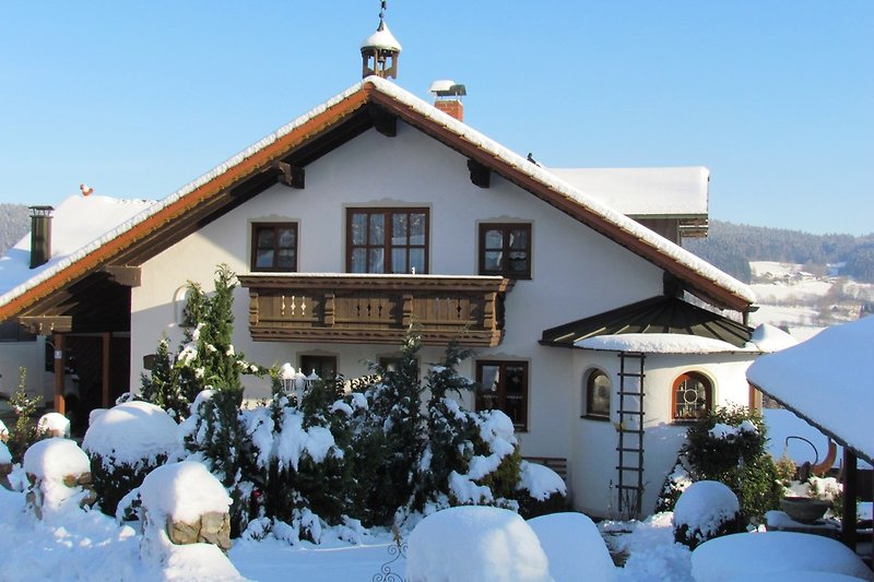 Das Landhaus im Winter