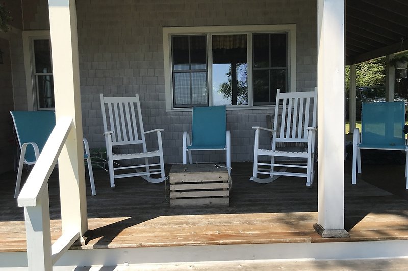 Porch Sitting - a favorite Maine Activity